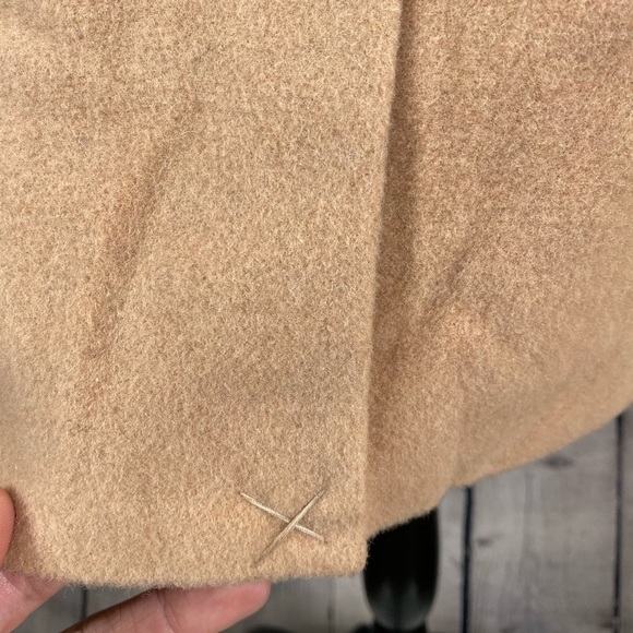 Kimi + Kai Wool Walking Coat Pea Coat Camel Tan size Medium Overcoat Winter Coat - Picture 8 of 13